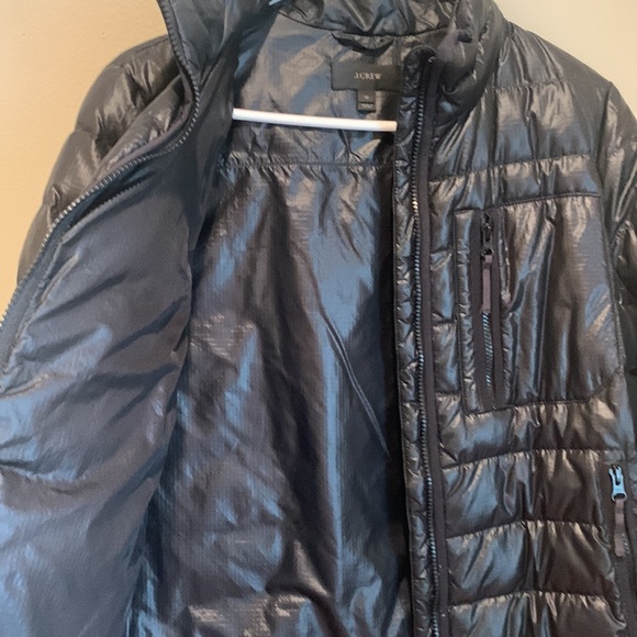 JCrew Black Down Puffer Jacket / Coat - Picture 5 of 7